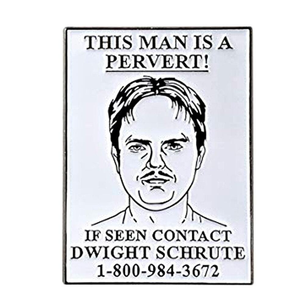 Dwight Funny Enamel Pins 157-1
